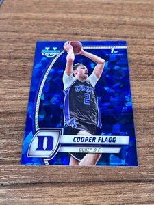 2024-25 Bowman Chrome University Sapphire Cooper Flagg #16 (X) - Picture 1 of 2