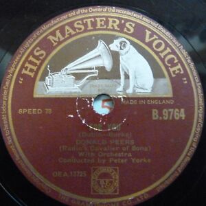 78rpm FOR YOU / POWDER YOUR FACE WITH SUNSHINE Donald Peers, HMV B.9764