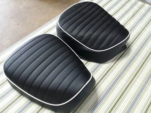 HONDA CT90 TRAIL90 SEAT COVER 1972 TO 1979 MODEL SEAT COVER (white piping) (H58) - Picture 1 of 12