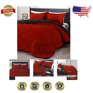 Contemporary Twin Comforter Set with Pillow Sham - Machine Washable Elegance - Picture 1 of 8