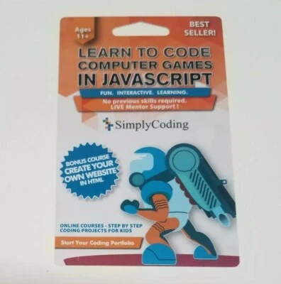 Simply Coding For Kids Computer Games In Javascript Design Software | Ages 11+ - Image 1 of 2