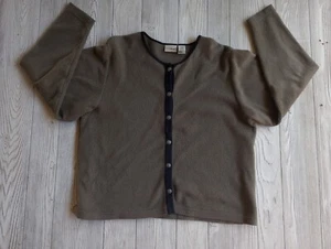 Vintage LL Bean grün Knopfleiste Damen Fleece Gr. L - Bild 1 von 7