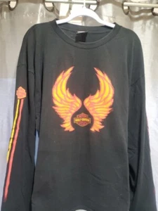 VINTAGE Harley Davidson Grand Canyon Bellemont AZ 2000's Eagle Flame Wing Men 2X - Picture 1 of 15