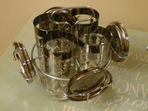 Dorothy Thorpe Queen's Luster-Ware Gläser, Untersetzer und Behälter - Bild 1 von 2