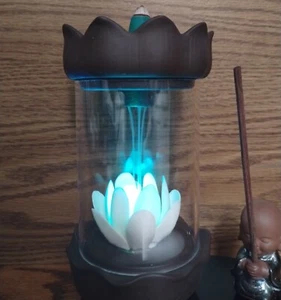 color changing led light windproof waterfull incence burner - Picture 1 of 5