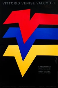Affiche exposition canadienne 2001, Vittorio Fiorucci (exposition Venise Valcourt) - Photo 1 sur 3