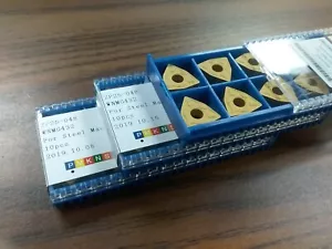 30pcs WNMG432 Tin coated carbide inserts for $99.00 free shipping-new - Picture 1 of 3