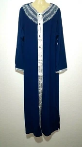 Abaya Maxi Dress Jellabiya Jalabiya Dschellaba Arabic Velvet Gown Evening XL - Picture 1 of 2