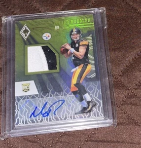 MASON RUDOLPH 2018 PANINI PHOENIX GRÜN RPA ROOKIE PATCH AUTO RC/75 Gold - Bild 1 von 2