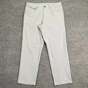 Lululemon Pants Mens 31X28 Gray ABC Classic Fit Performance Warpstreme Golf - Picture 1 of 11