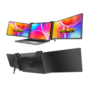 Plug And Play Portable Dual Monitor For Laptop Triple Screen Extender Monitor - Picture 1 of 11