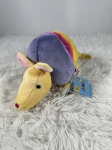 Webkinz Rainbow Armadillo HM471 New with Tags Sealed/ Unused Code Ganz Plush NWT - Imagen 1 de 5