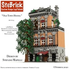 MOC Old Town Hostel COSTUM LEGO Building instructions-PDF files only!