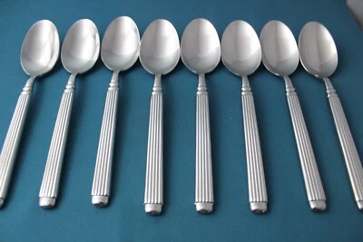 Cucharas sopera ovaladas 8 lugares Hampton Plateros MONUMENTO acero inoxidable China 8" Foto 1 de 4