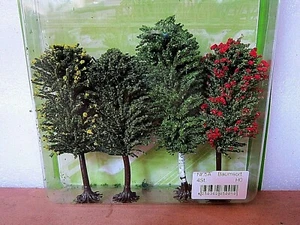 Jordan Nr5A Escala HO 10cm ÁRBOLES SURTIDOS X 4 Nuevo - Imagen 1 de 2
