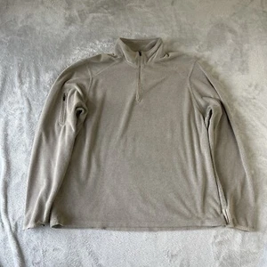 Rohan Women's Microgrid Stowaway Polartec Quarter Zip Fleece Jumper Beige Size L - Picture 1 of 15