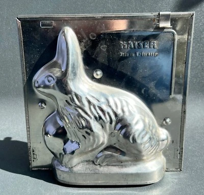 Alte KAISER Backform Blech Hase Osterhase  Ostern Deko 17x17 cm - Bild 1 von 4