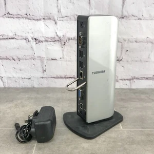Toshiba DynaDock PA3541E-2PRP con fuente de alimentación y cable USB - plateado - Imagen 1 de 5