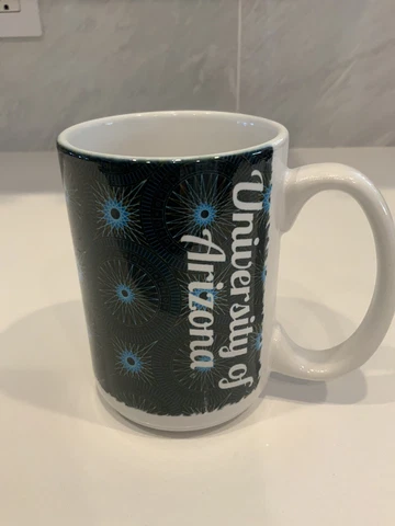 The University of Arizona Wildcats Coffee Mug Cup 1885 White Blue Tucson Cover