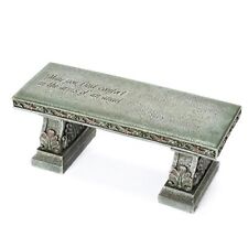 Roman Memorial Bench With Verse Inscribed on Top 15.25-inch