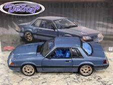 1989 Ford Mustang 5.0 LX - Blue Diecast 1 18 Scale Model - GMP 18977