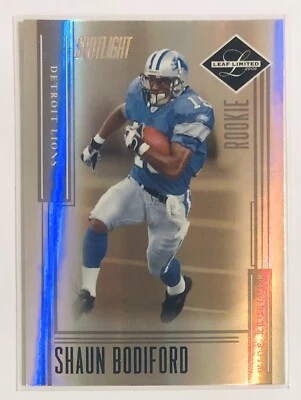 Shaun Bodiford 2006 Leaf Limited Silver Spotlight RC 24/25 Detroit Lions #231 - Image 1 of 2