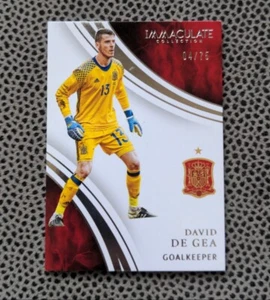 Panini Immaculate 2017 David De Gea 4/75 Spain soccer card - Picture 1 of 2