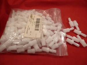 100 PCS. 1/4" NPT X 5/16" I.D. HOSE BARB ADAPTER HIGH DENSITY POLYETHYLENE - Picture 1 of 3