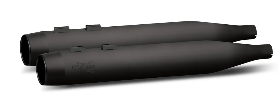 Componentes RC Negro RCX Blitz Escape 4" Slip On Silenciadores Puntas Negras Harley FLH Foto 1 de 1