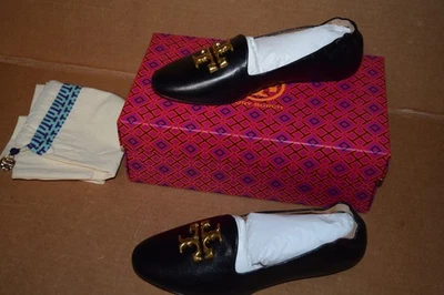 MOCASINES TORY BURCH ELEANOR CUERO CABRA NEGROS Foto 1 de 4
