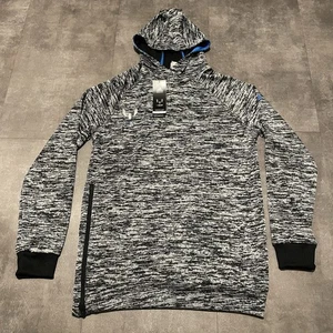 Adidas Messi Black Grey Shock Blue Hoodie UK Size Boy 13-14yo - Picture 1 of 17