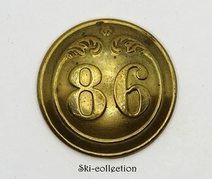 Bouton 86°Régiment Infanterie de Ligne, troupes (1854-1871) Napoléon III°. 23 mm - Picture 1 of 3