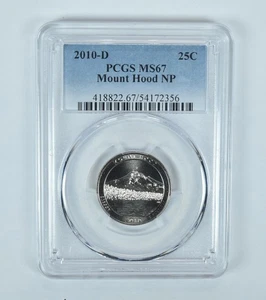 2010-D Washington Quarter ATB Mount Hood MS67 PCGS - Picture 1 of 5