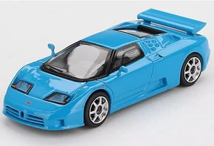 Mini car 164 Bugatti EB110 Super Sports Blue Bugatti Left Handle "Mini GT - Picture 1 of 4