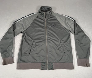 Chaqueta deportiva Converse All Star Chuck Taylor para hombre grande gris Softshell cremallera completa - Imagen 1 de 7