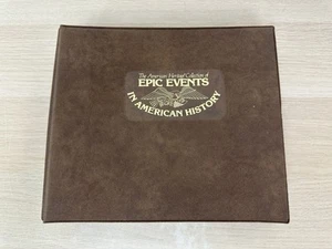 American Heritage Collection Epic Events In American History Stamp Album: Qty 34 - Picture 1 of 24
