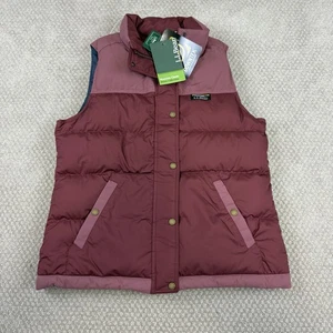 LL Bean Women’s Mountain Classic Down Puffer Vest Sz Medium Downtek Pertex Zip - Picture 1 of 7