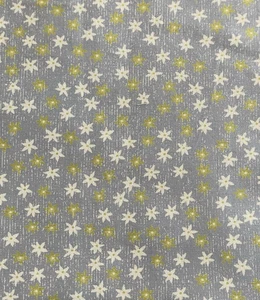 Clothworld Light Blue with White and Yellow Stars Fabric 1 Yard x 42 In Wide - Picture 1 of 7