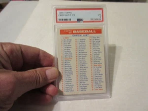 1956 Topps Checklist 1/3 PSA 3 UNMARKED - Bild 1 von 12