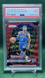 2024 Panini Prizm Monopoly Shai Gilgeous-Alexander Red #79 PSA MINT 9 - Picture 1 of 5