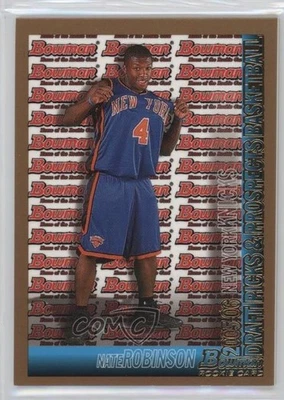 2005-06 Bowman Draft Gold Nate Robinson #124 Rookie RC - Image 1 of 2
