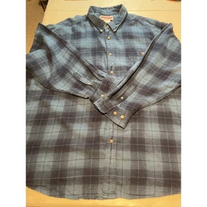 Wrangler Rugged Wear kariertes langärmliges geknöpftes Flanellhemd für Herren 4X - Bild 1 von 5