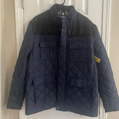 Chaqueta acolchada Cole Haan Mix Media Diamond para hombre, C10 Foto 1 de 4