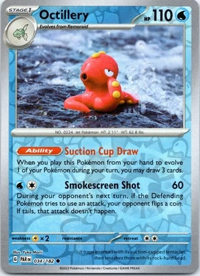 Octillery Common SV04: Paradox Rift 034/182 NM - Image 1 of 2