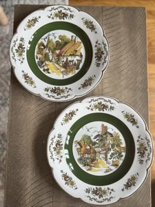Wood & Sons Ascot Service Plate, 10.5” Decorative Wall Plates - Set Of 2 - Picture 1 of 5