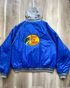Vtg. King Louie Pro Fit Blue Bomber Jacket - Bass Pro - Made In USA - XL 50 - Picture 1 of 10