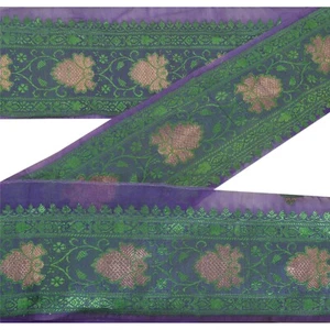 Sanskriti Vintage 1 Yd Sari Border Red Woven Indian Sewing Craft Decor Lace - Picture 1 of 4