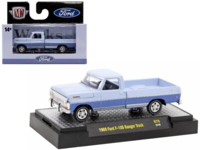FORD F-100 Ranger Truck - 1969 - 2-tone blue - M2 1:64 - Bild 1 von 4