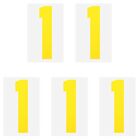 Iron on Number 1 Heat Transfer 8" Yellow Single Number 5Pcs
