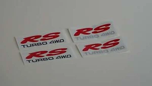 G1S1 Legacy RS TURBO 4WD Quarter Panel Stickers - Pair - Picture 1 of 3